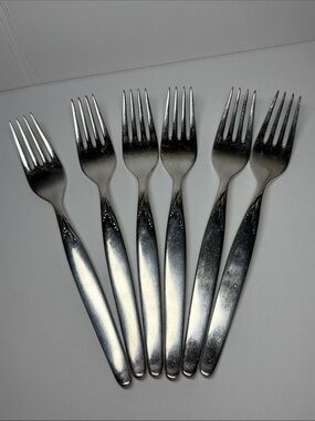 Vintage WMF Germany Patent 90 Silver Plated Forks - Set of 6